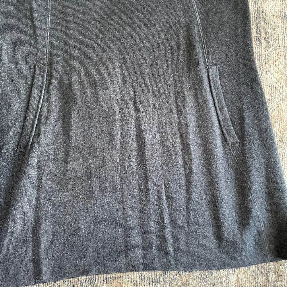 Cynthia Rowley Active Sweater Tunic‎ Women Sz M Gray Mock Neck Athleisure Dress